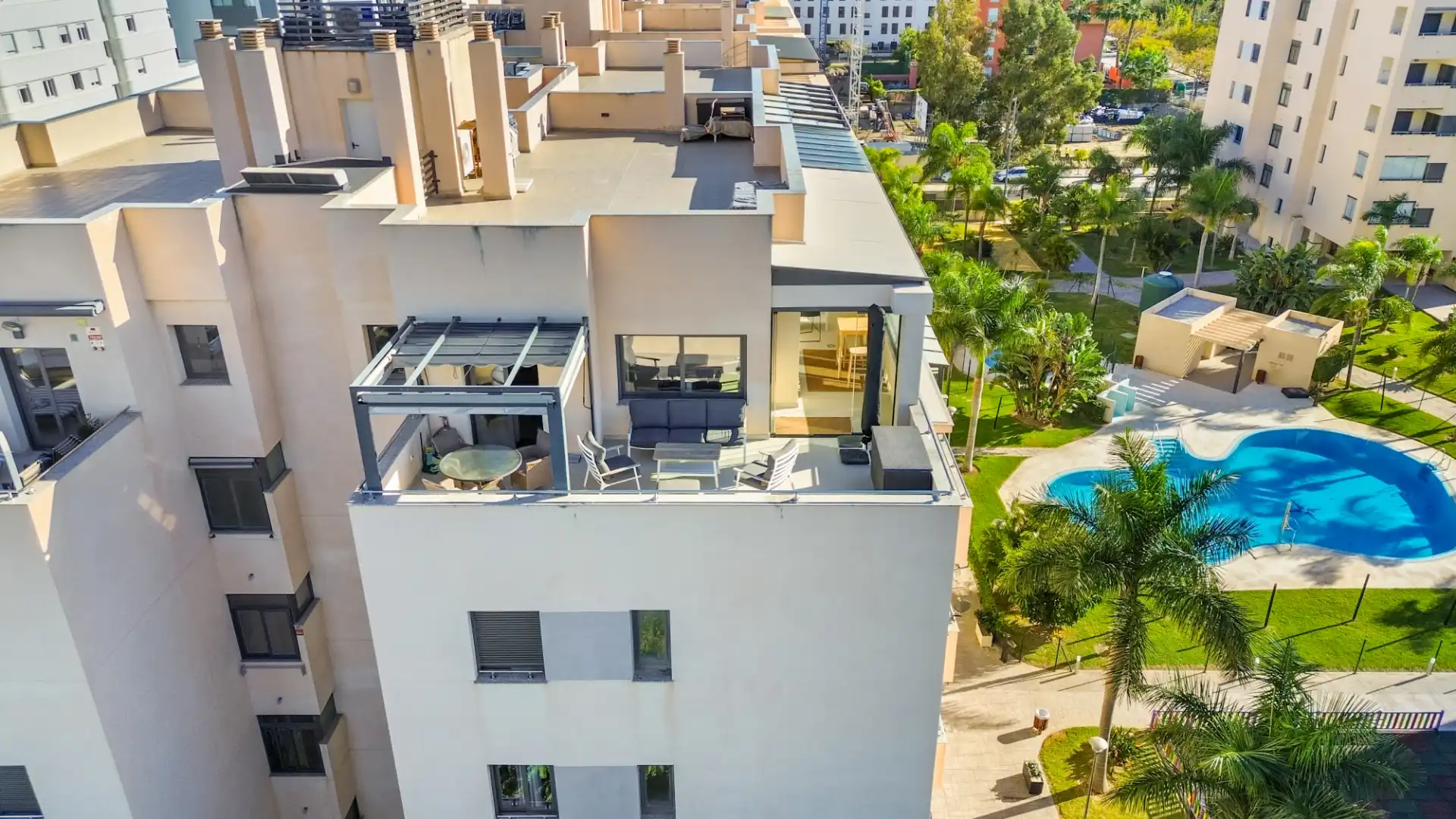 Terrasse von Dachboden zum Verkauf in Vélez-Málaga mit Klimaanlage, Terrasse und Möbliert