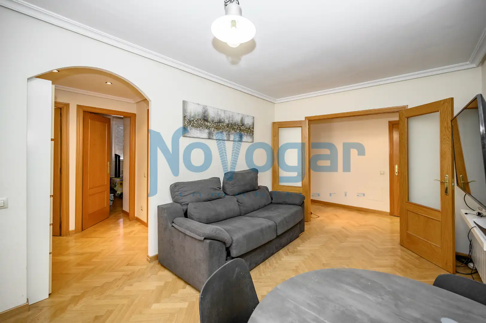 Living room of Flat for sale in Madrid  with Air Conditioner, Heating and Community pool