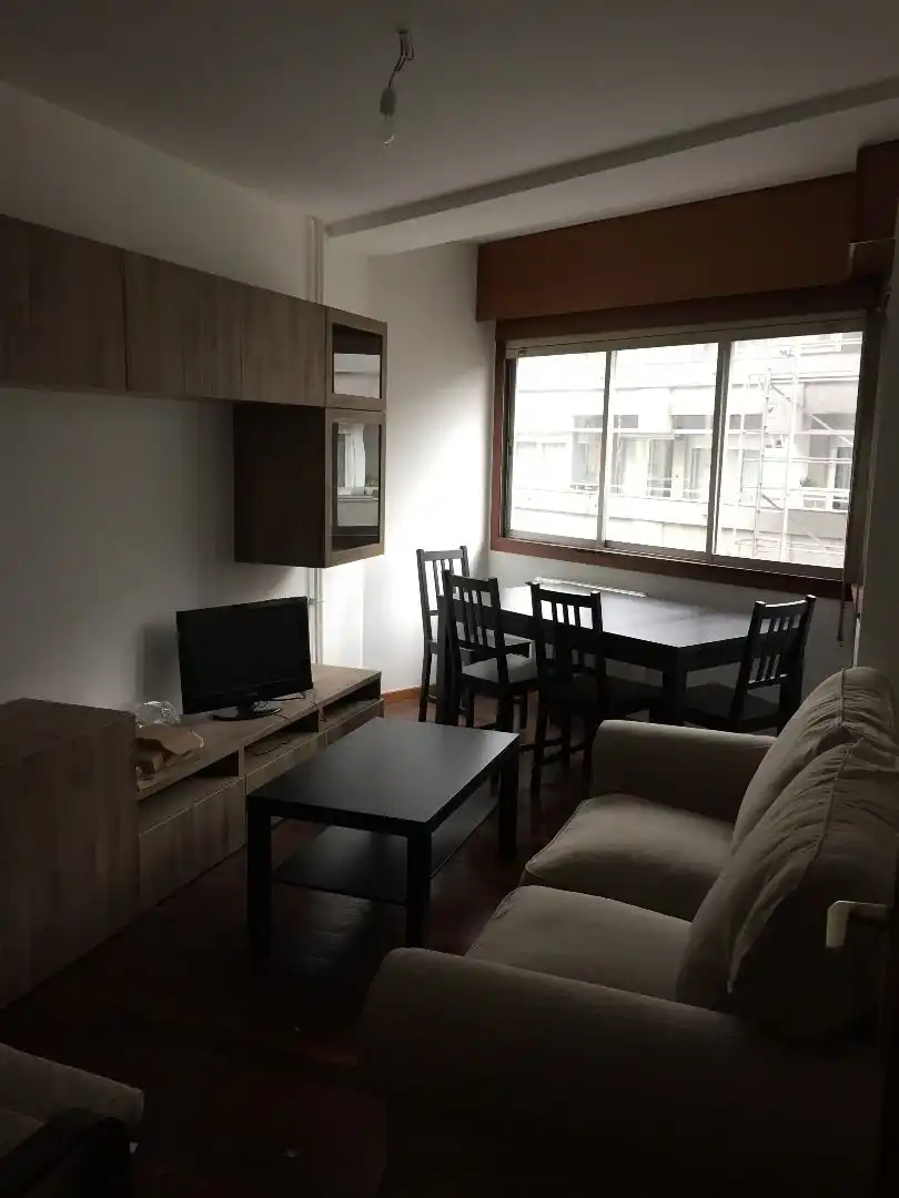 Sala de estar de Piso de alquiler en Santiago de Compostela  con Calefacción, Parquet y Amueblado