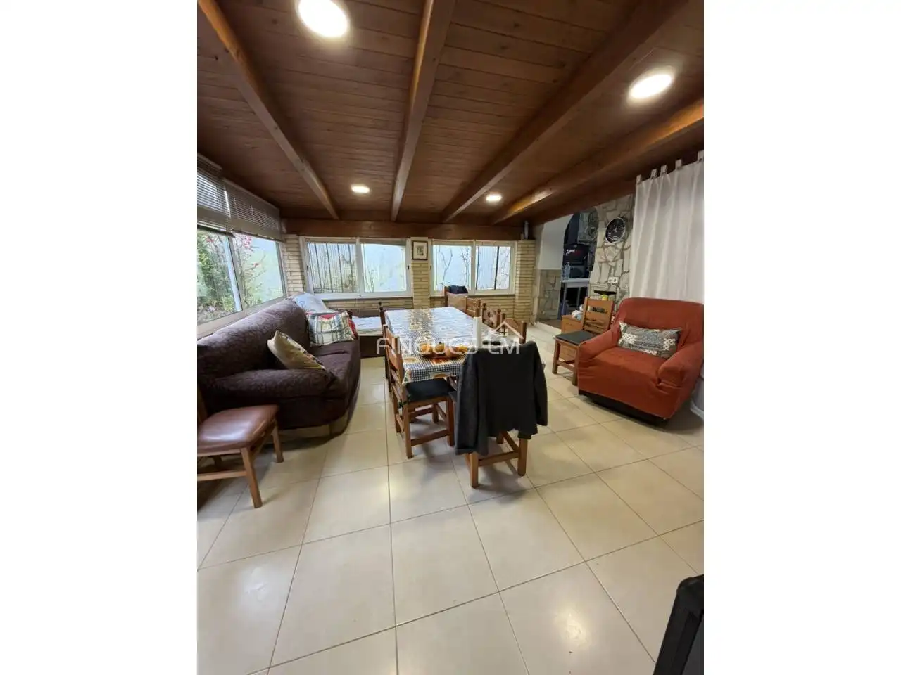 Sala de estar de Casa o chalet en venta en Vidreres con Aire acondicionado, Jardín privado y Terraza