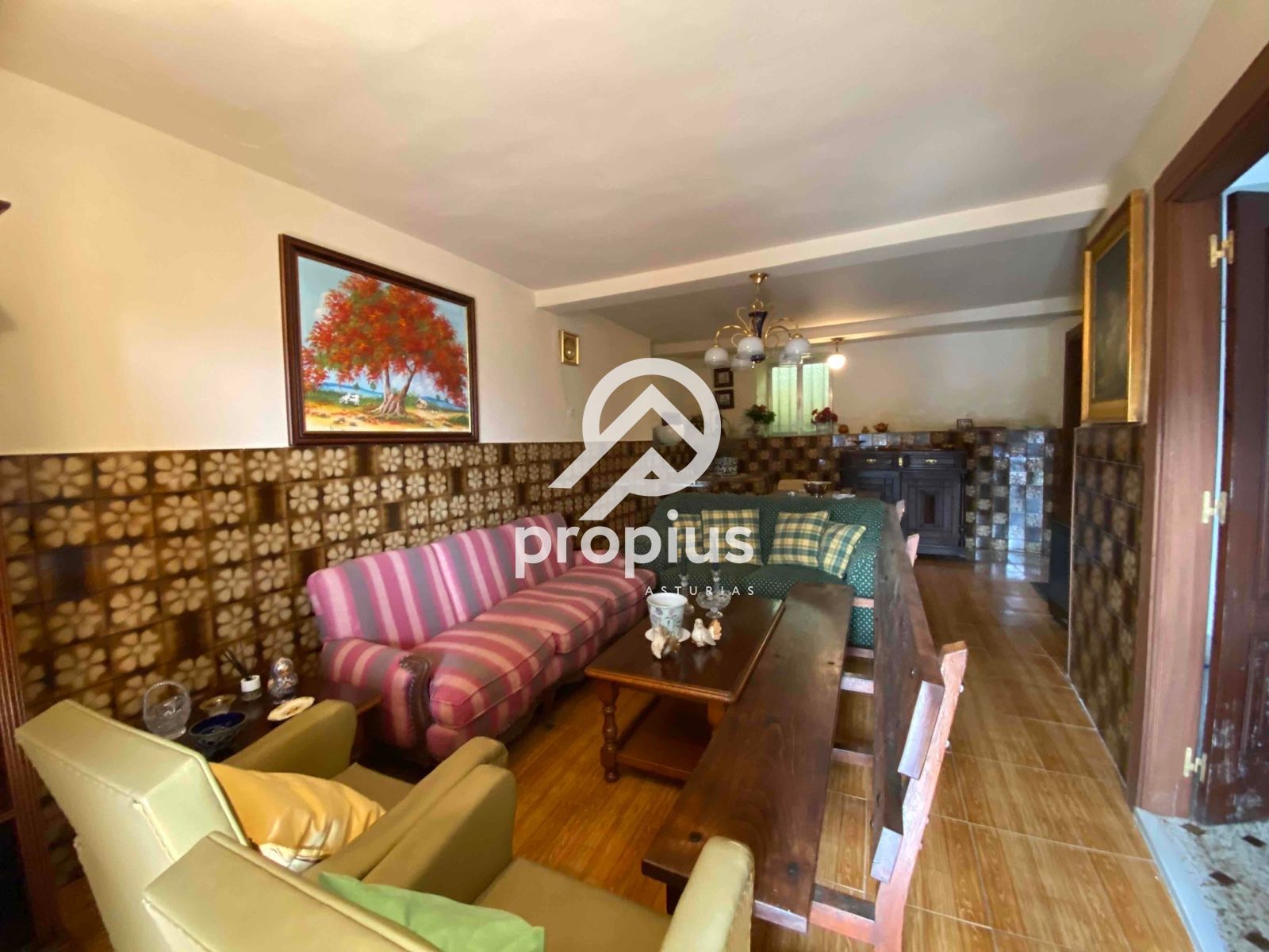 Living room of House or chalet for sale in Cabranes  with Private garden and Terrace