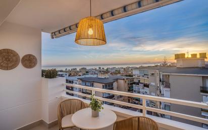 Balcony of Apartment for sale in Marbella  with Air Conditioner and Storage room