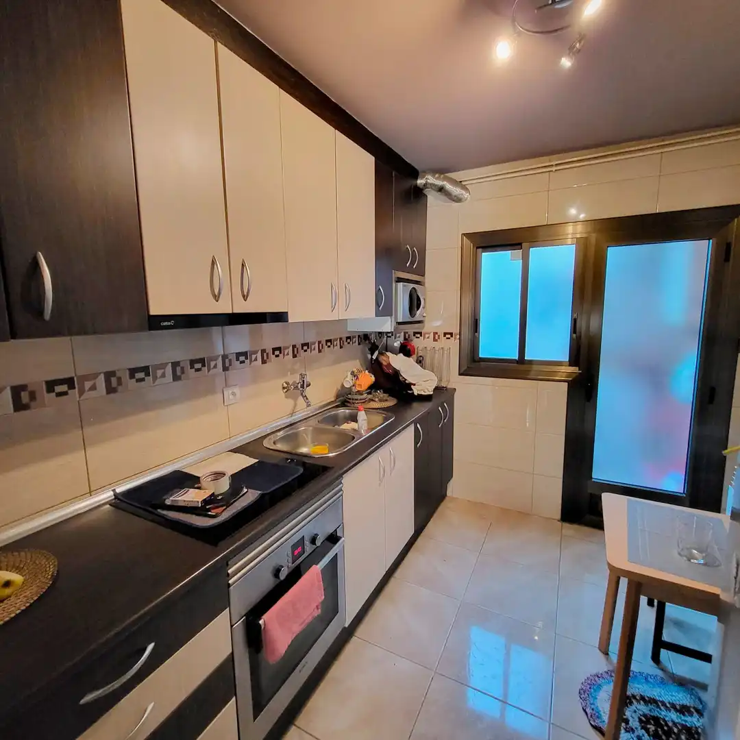 Kitchen of Flat for rent in Sabadell  with Air Conditioner, Heating and Parquet flooring