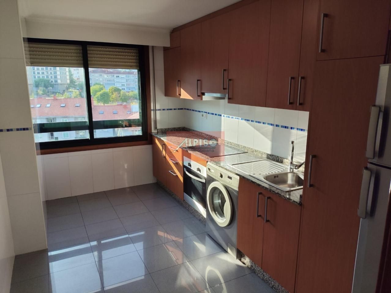Kitchen of Apartment to rent in Ourense Capital   with Heating, Parquet flooring and Balcony
