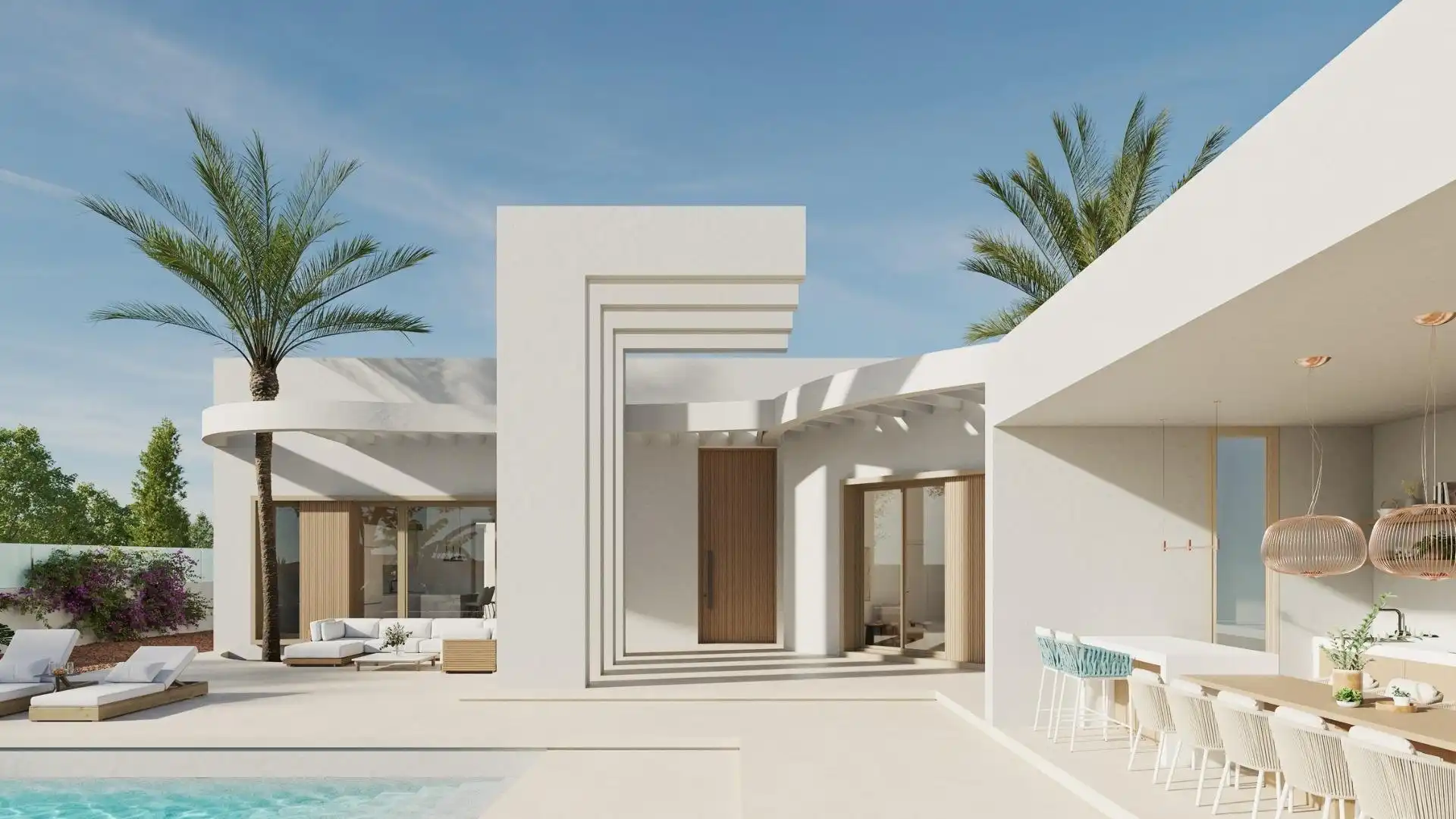 Vista exterior de Casa o chalet en venta en Benejúzar con Jardín privado, Terraza y Piscina