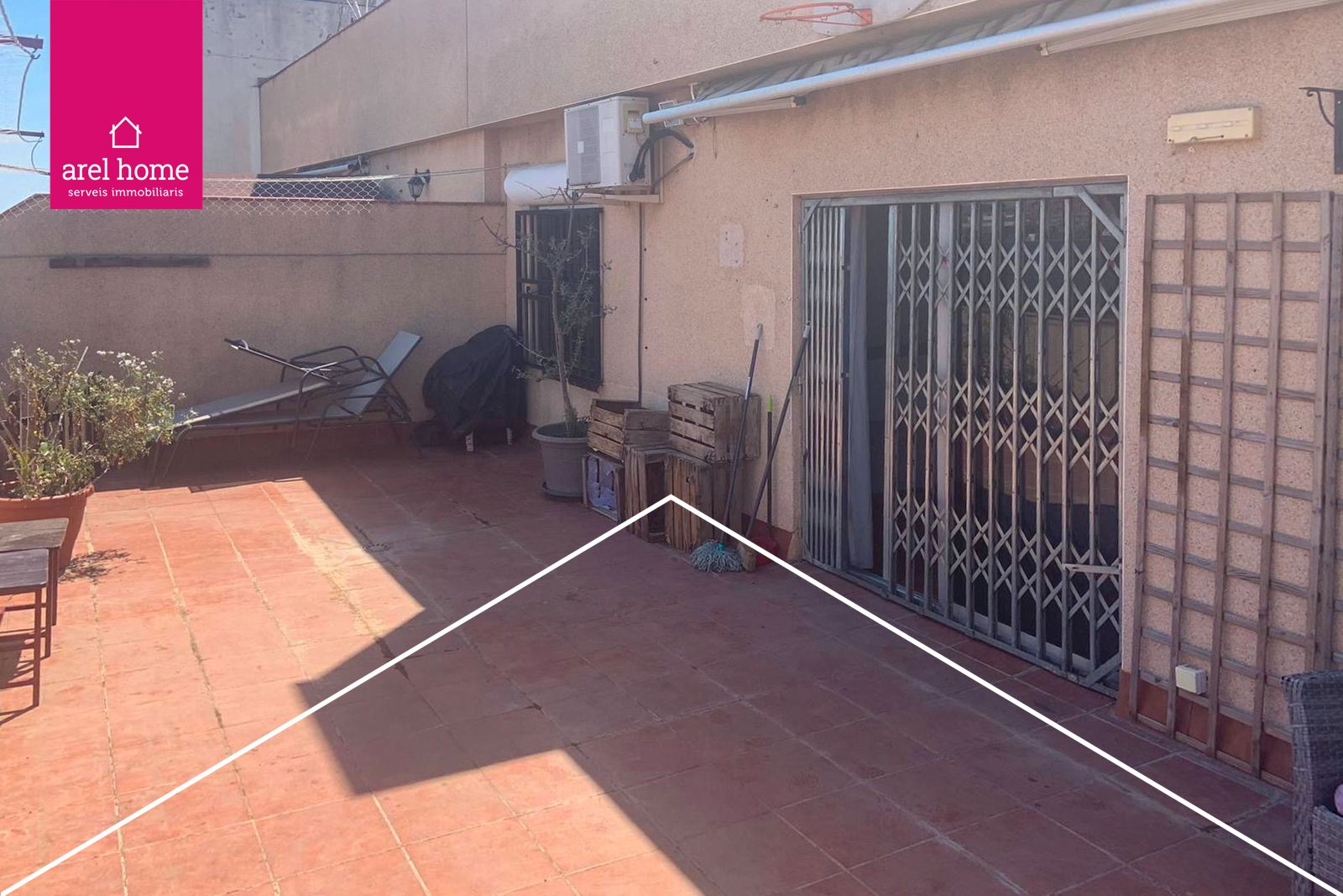 Terrace of Flat for sale in L'Hospitalet de Llobregat  with Air Conditioner, Parquet flooring and Terrace