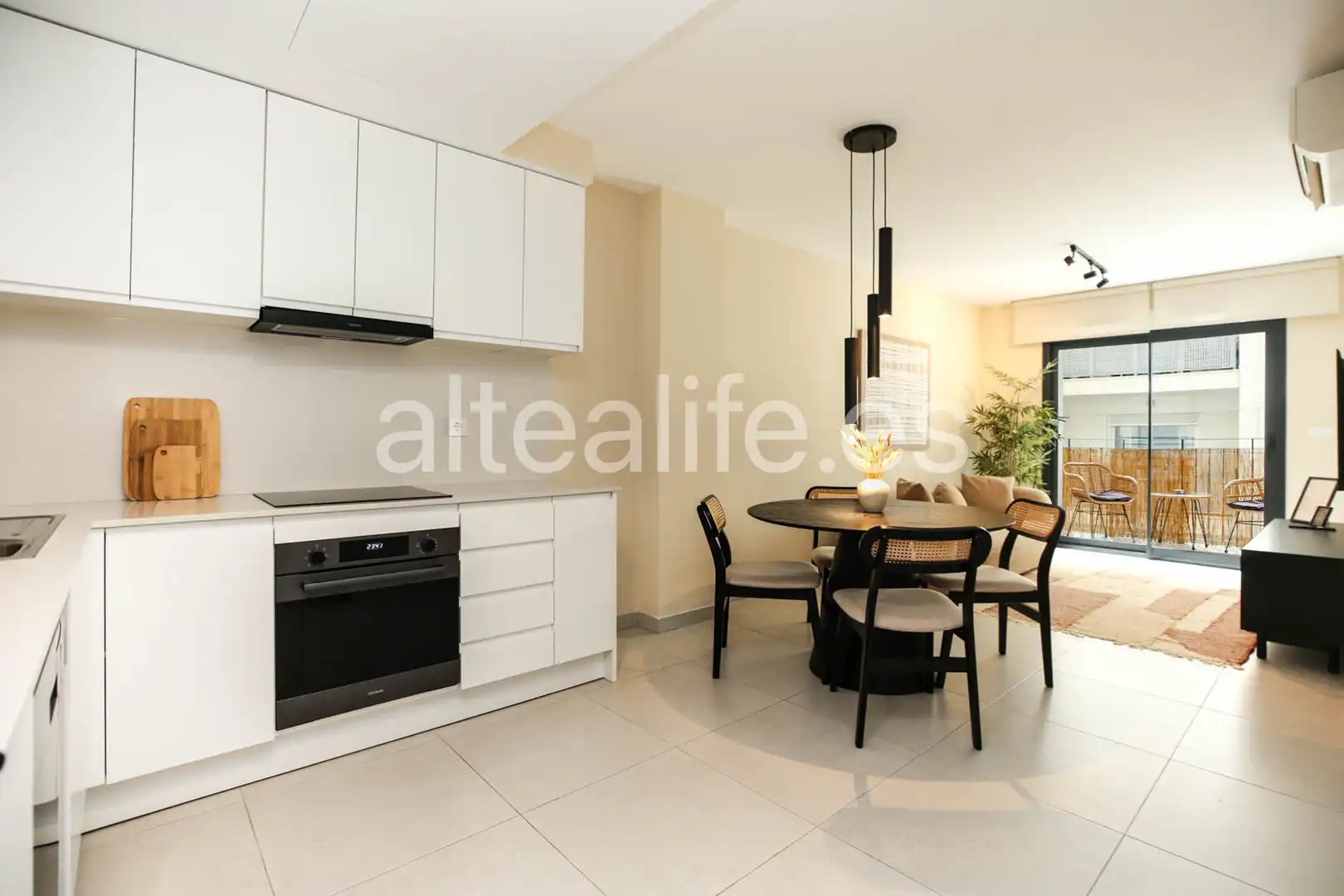 Kitchen of Apartments for rent in Altea  with Air Conditioner, Furnished and Oven