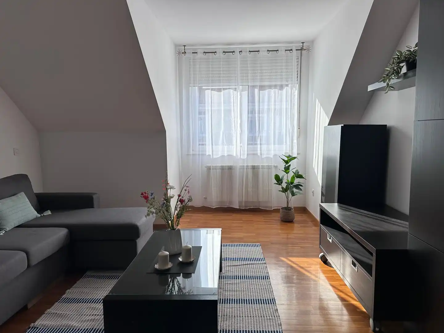 Wohnzimmer von Wohnung zum Verkauf in Ames mit Heizung, Parkett und Abstellraum