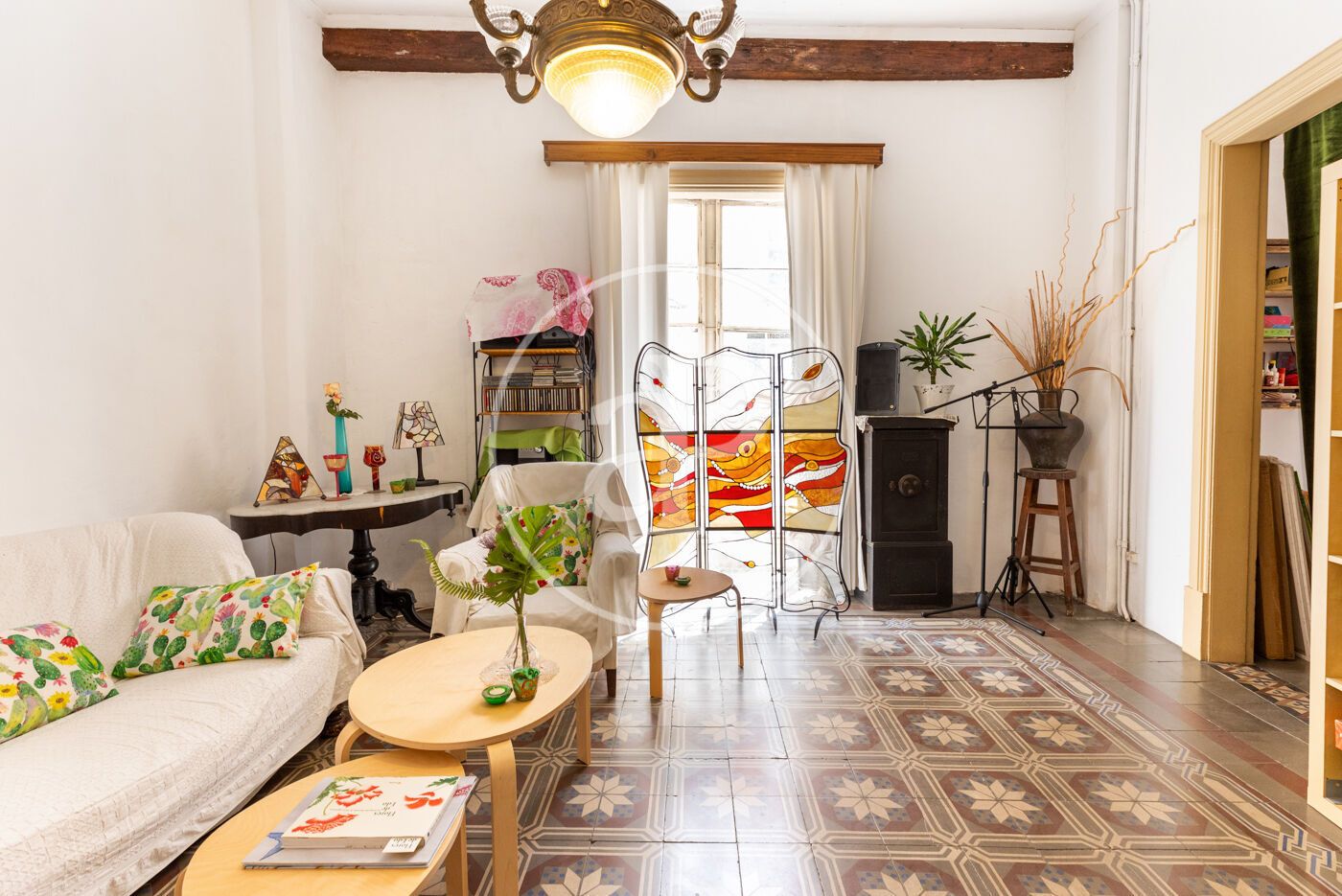 Sala de estar de Piso en venta en  Palma de Mallorca