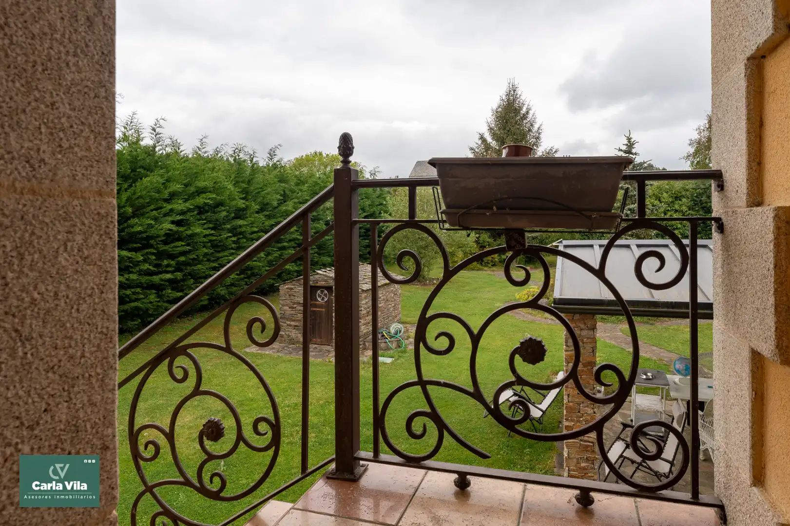 Balcony of Houses for sale in Lugo  with Heating, Private garden and Parquet flooring