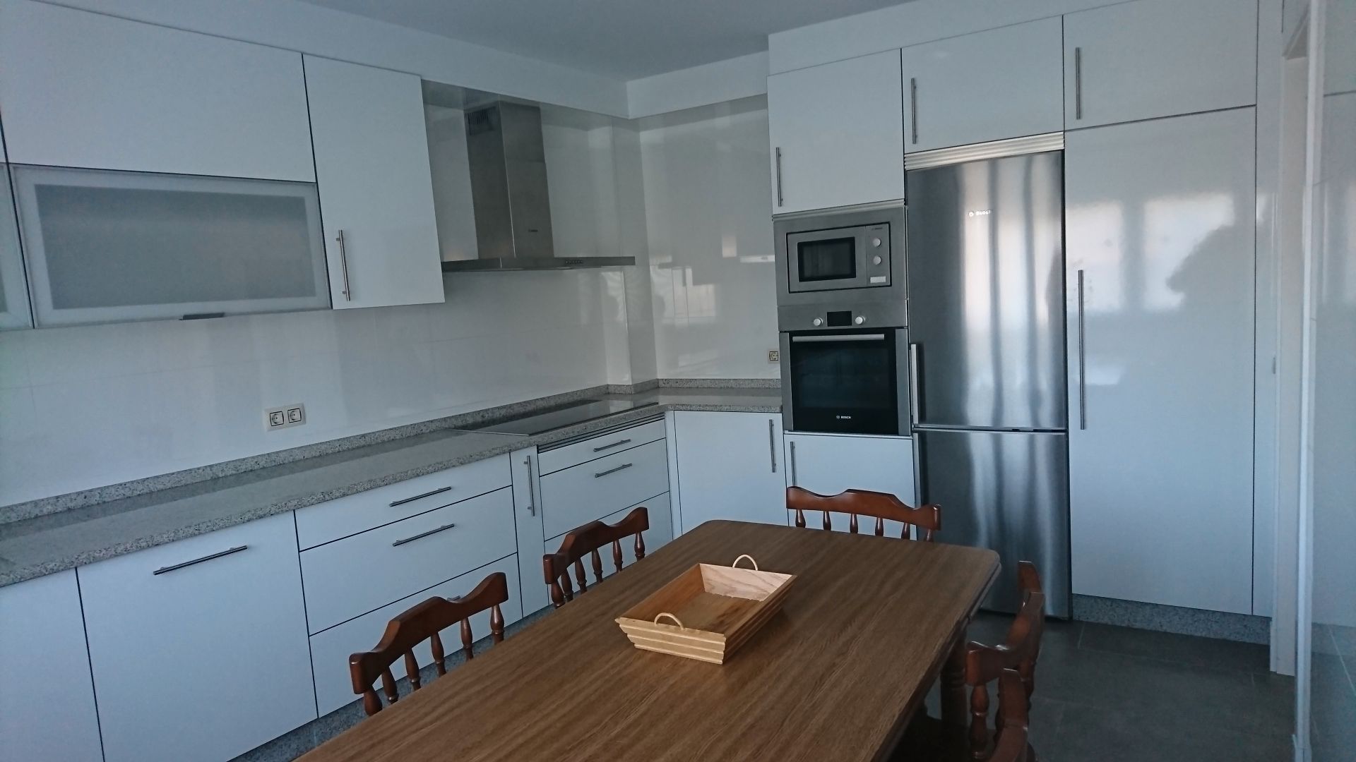 Kitchen of House or chalet to rent in Santiago de Compostela   with Heating, Parquet flooring and Furnished