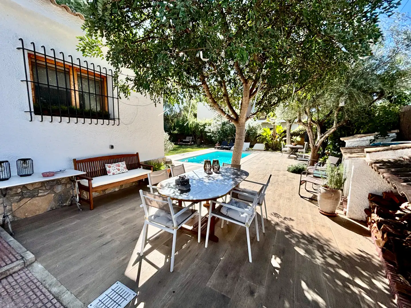 Jardí de Casa o xalet en venda en Mutxamel amb Aire condicionat, Jardí privat i Terrassa
