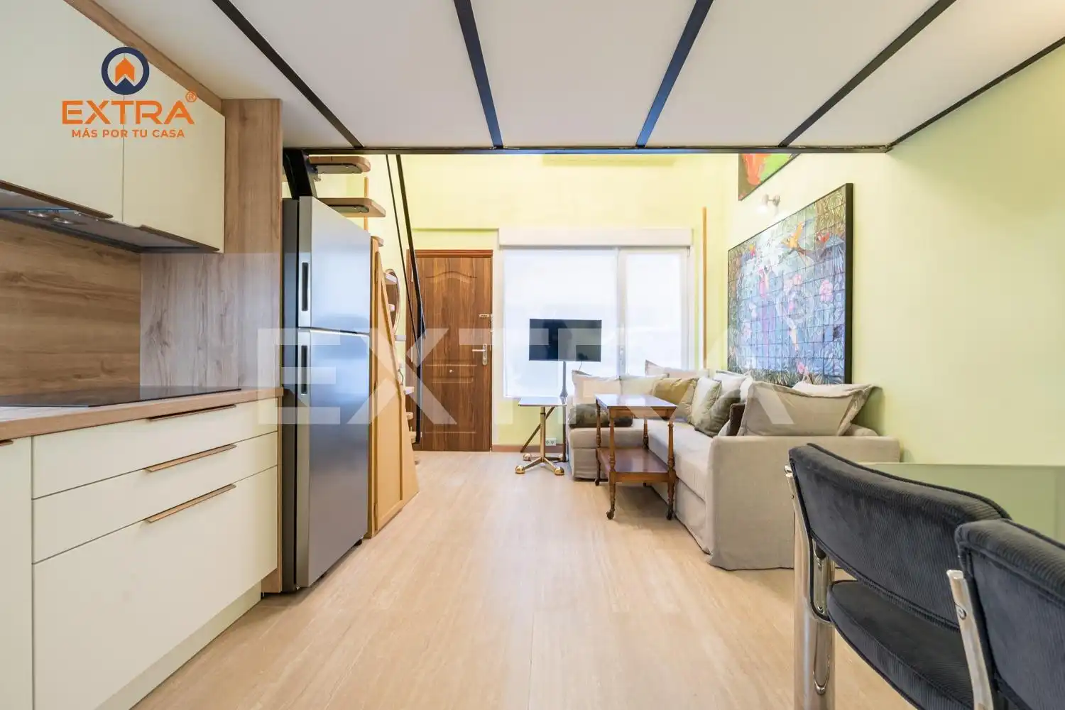 Living room of Ground floor for rent in Madrid  with Heating and Furnished