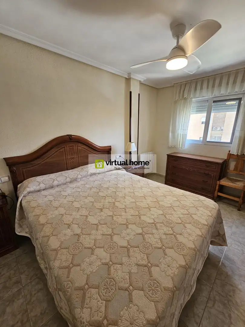 Bedroom of Flat for sale in Benidorm  with Air Conditioner, Terrace and Furnished