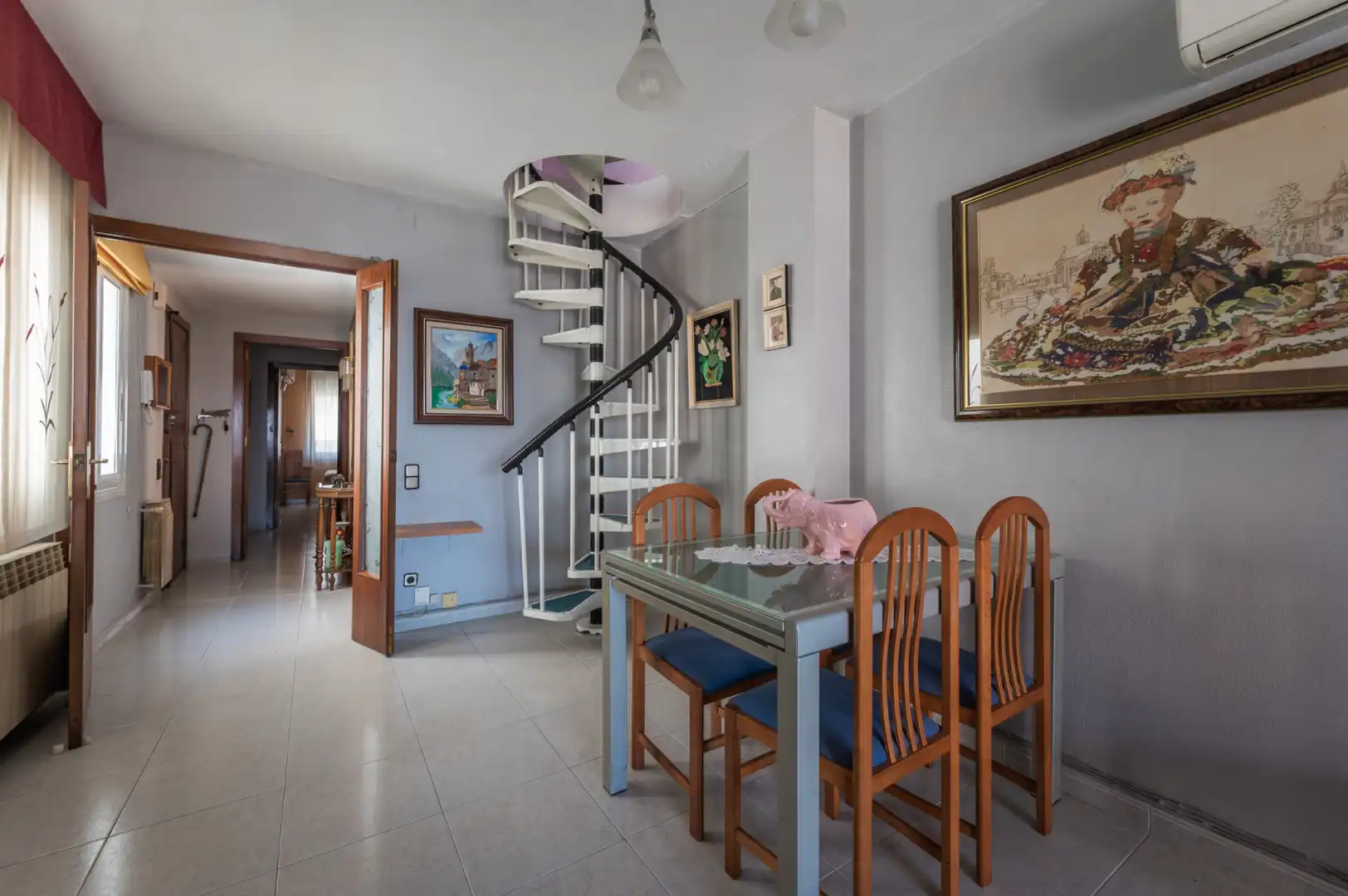Esszimmer von Maisonette zum Verkauf in Mollet del Vallès mit Klimaanlage, Heizung und Abstellraum