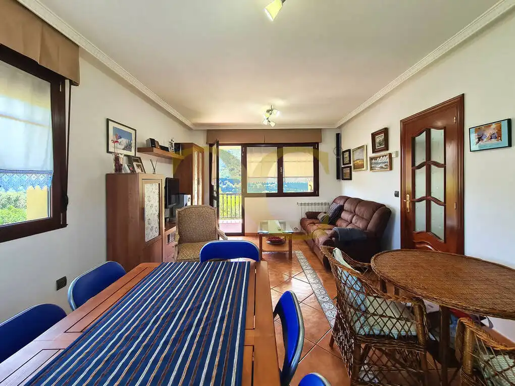 Sala d'estar de Casa o xalet en venda en Ribadesella amb Calefacció, Jardí privat i Terrassa