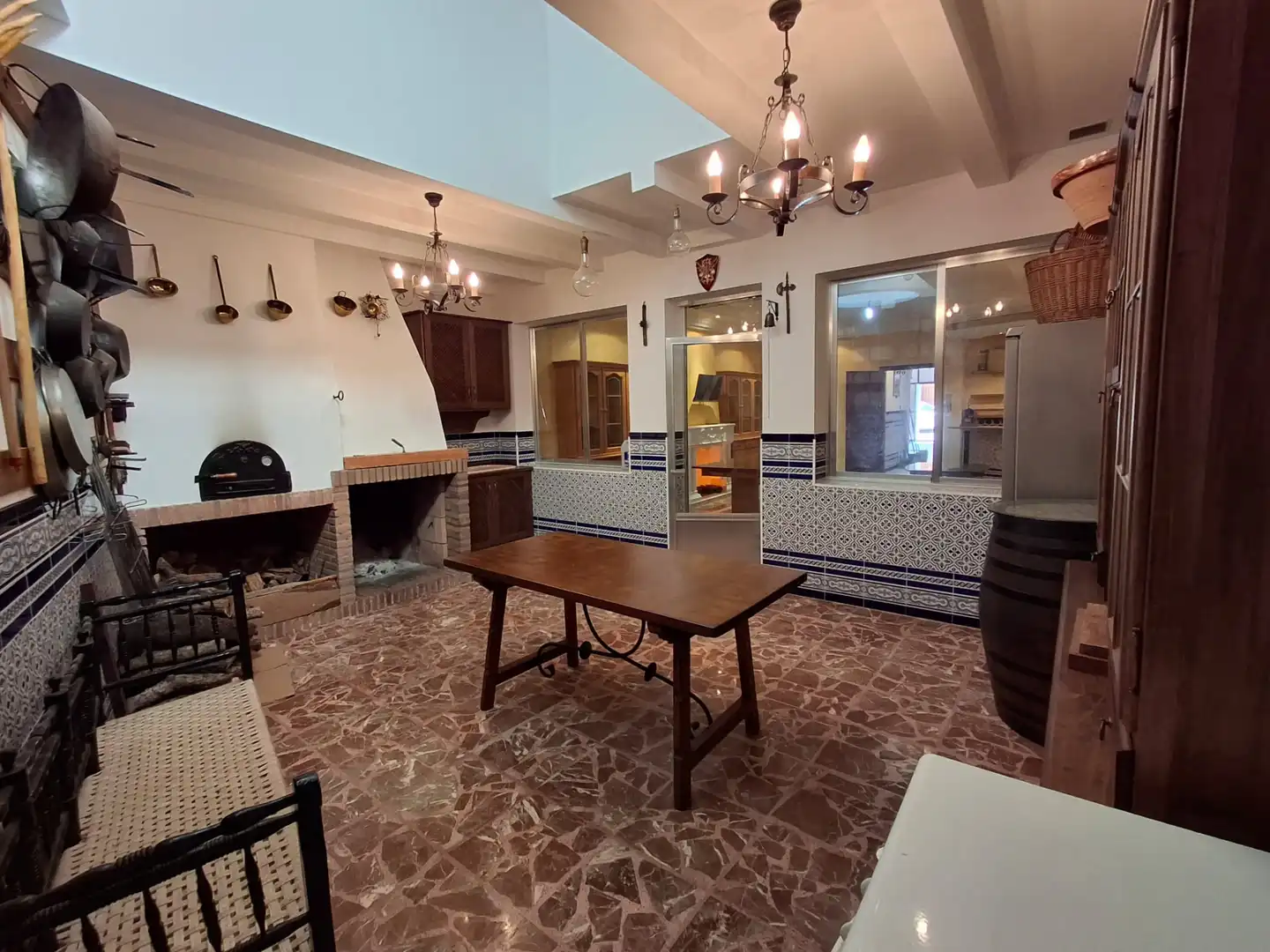 Cocina de Casa o chalet en venta en Alcázar de San Juan con Aire acondicionado, Calefacción y Terraza