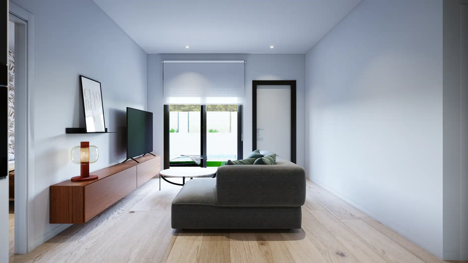 Sala de estar de Casa adosada en venta en Torre-Pacheco con Piscina