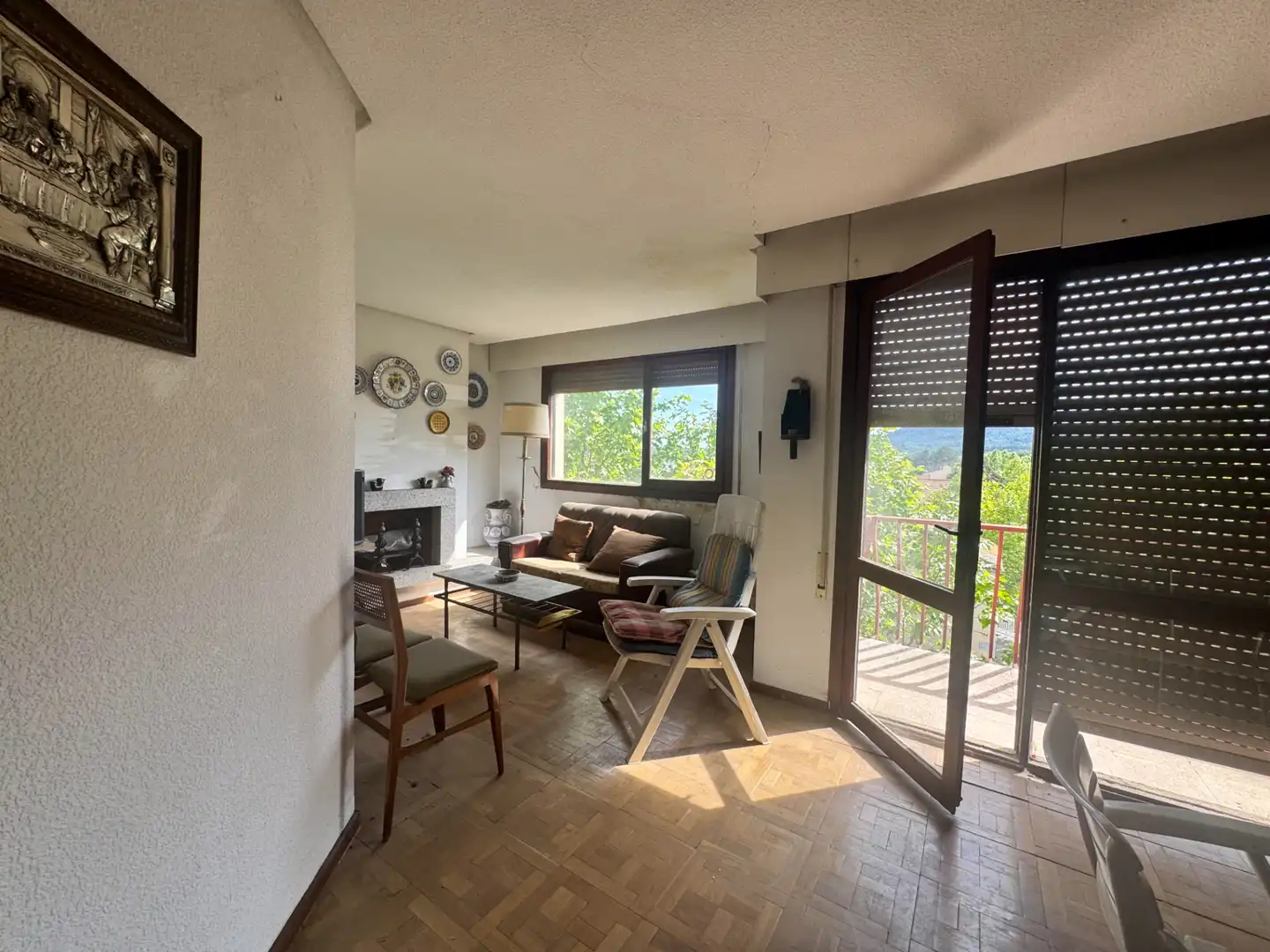 Sala de estar de Piso en venta en El Escorial con Terraza