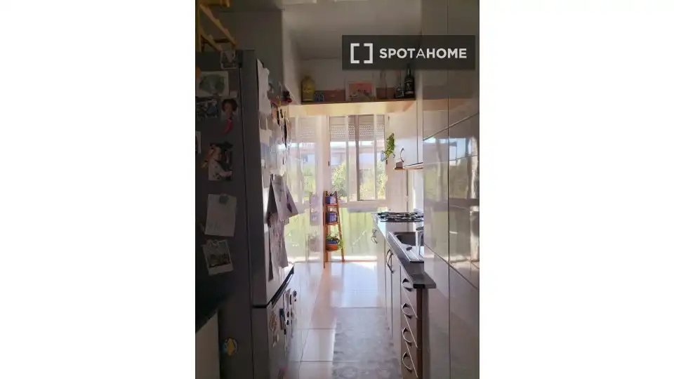 Cocina de Piso de alquiler en Barcelona con Aire acondicionado, Calefacción y Amueblado