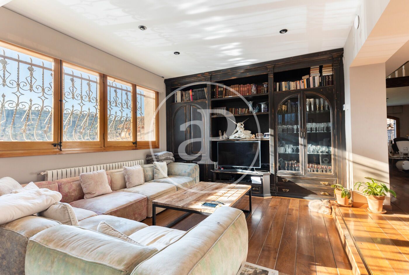 Living room of House or chalet to rent in Castellar del Vallès  with Air Conditioner, Heating and Private garden