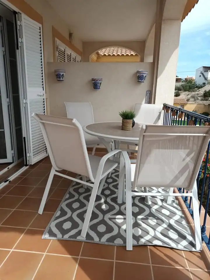 Terrasse von Wohnung zur Miete in Cuevas del Almanzora mit Klimaanlage, Terrasse und Möbliert