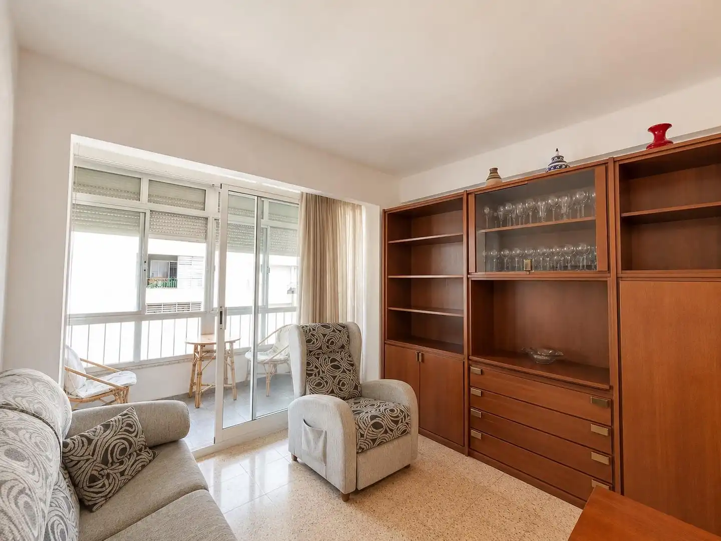 Sala de estar de Piso en venta en Granollers con Amueblado y Balcón