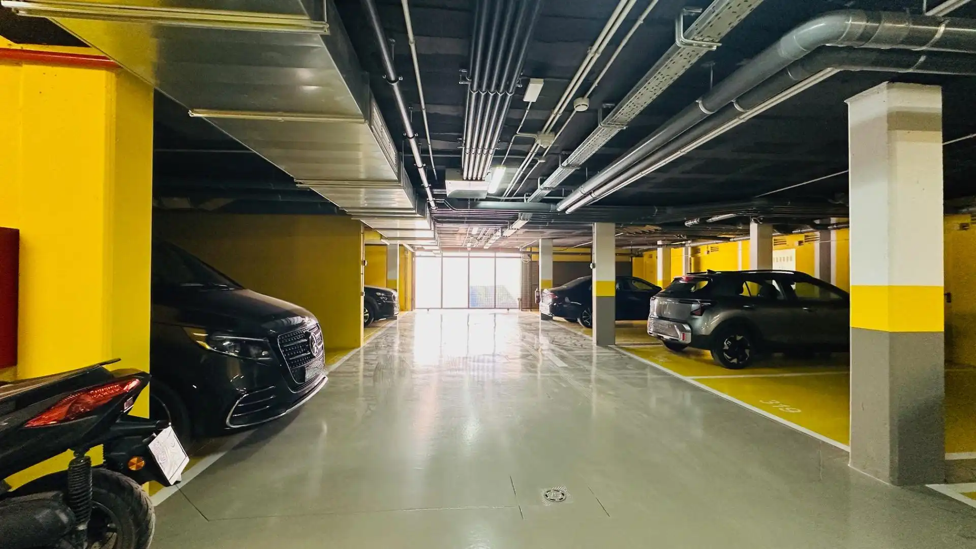 Parking of Apartments for rent in Finestrat  with Air Conditioner, Heating and Private garden