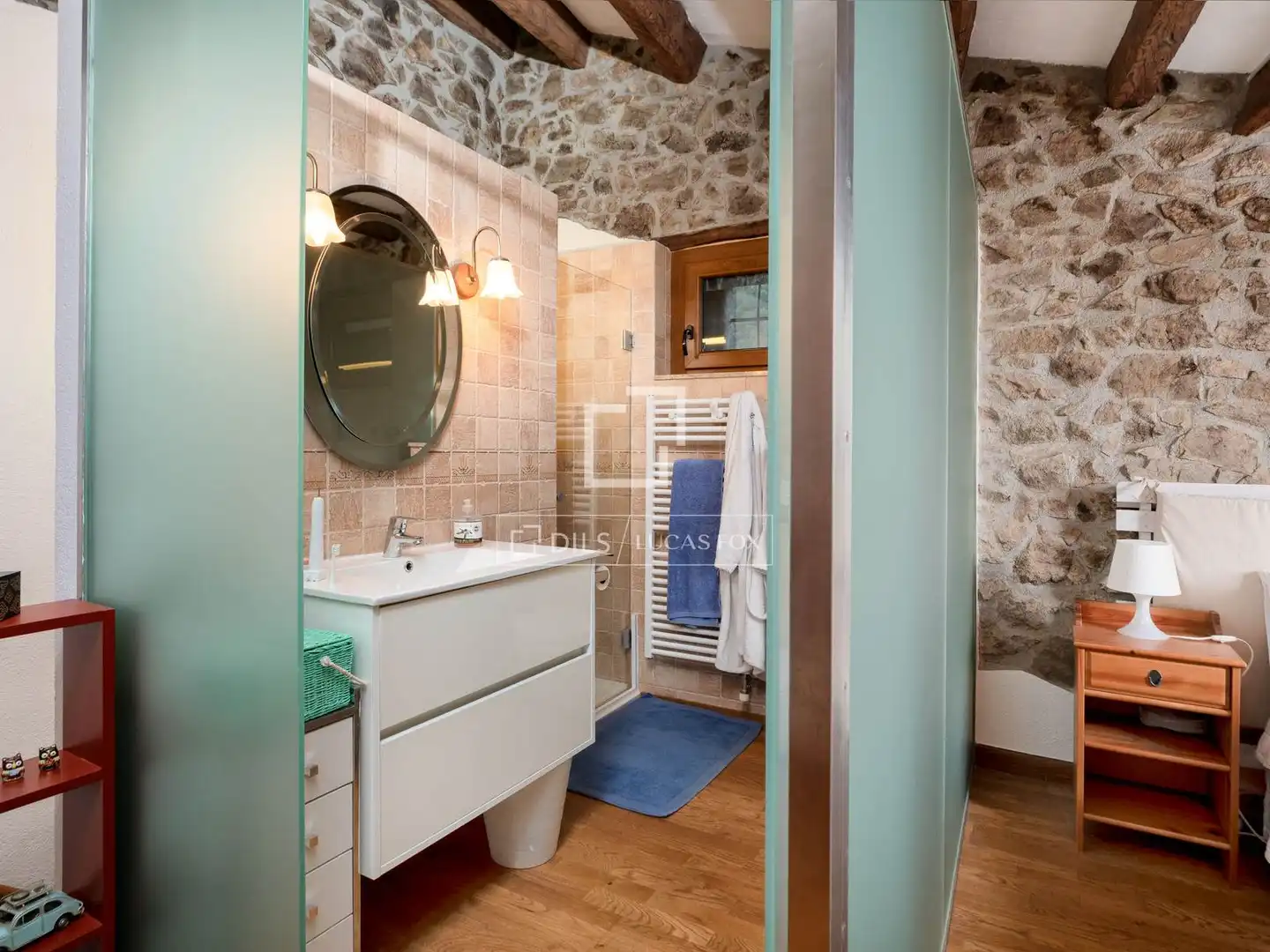 Baño de Finca rústica en venta en Arbúcies con Aire acondicionado, Calefacción y Jardín privado