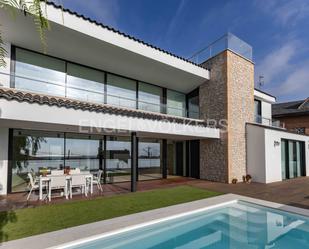 Exterior view of House or chalet for sale in Castelldefels  with Air Conditioner, Heating and Private garden