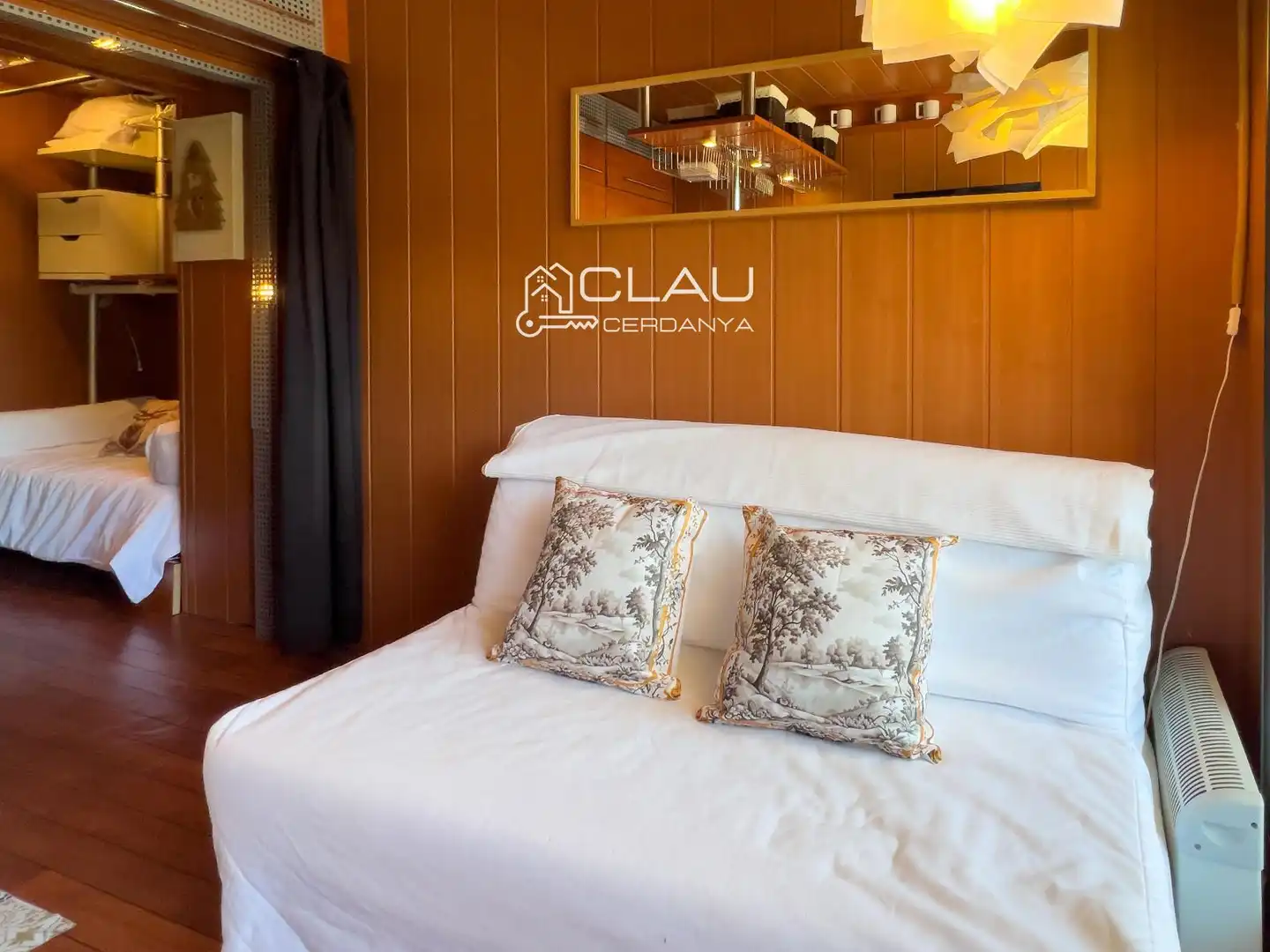 Schlafzimmer von Wohnung zur Miete in Font-Romeu-Odeillo-Via mit Heizung, Parkett und Terrasse