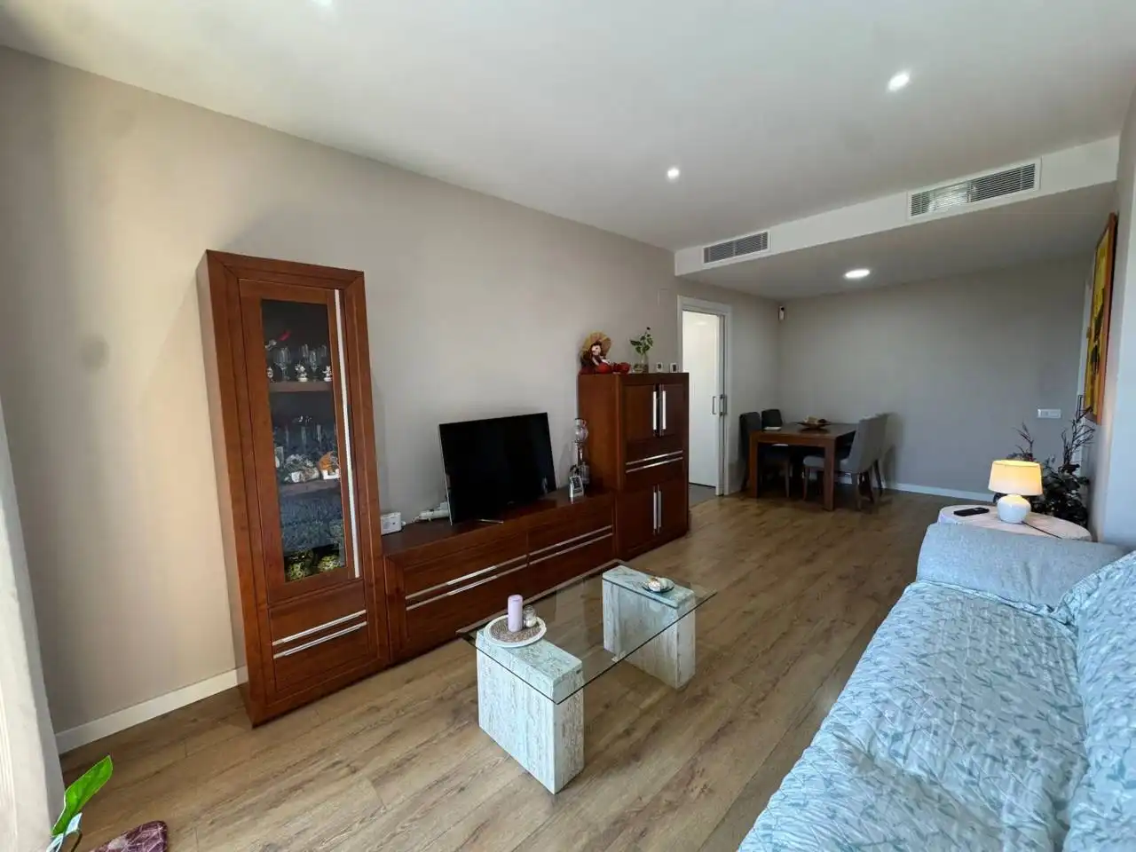 Wohnzimmer von Wohnung zum Verkauf in Granollers mit Klimaanlage, Heizung und Parkett