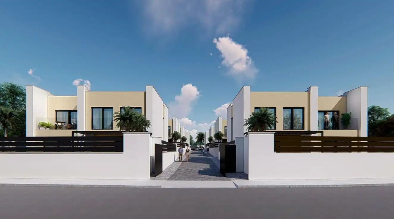 Vista exterior de Casa o xalet en venda en Sant Joan d'Alacant amb Jardí privat, Terrassa i Piscina