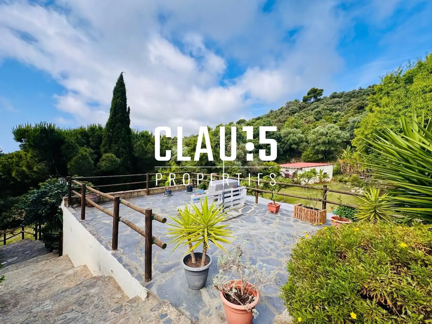 Vista exterior de Finca rústica en venta en Pineda de Mar con Jardín privado, Terraza y Amueblado