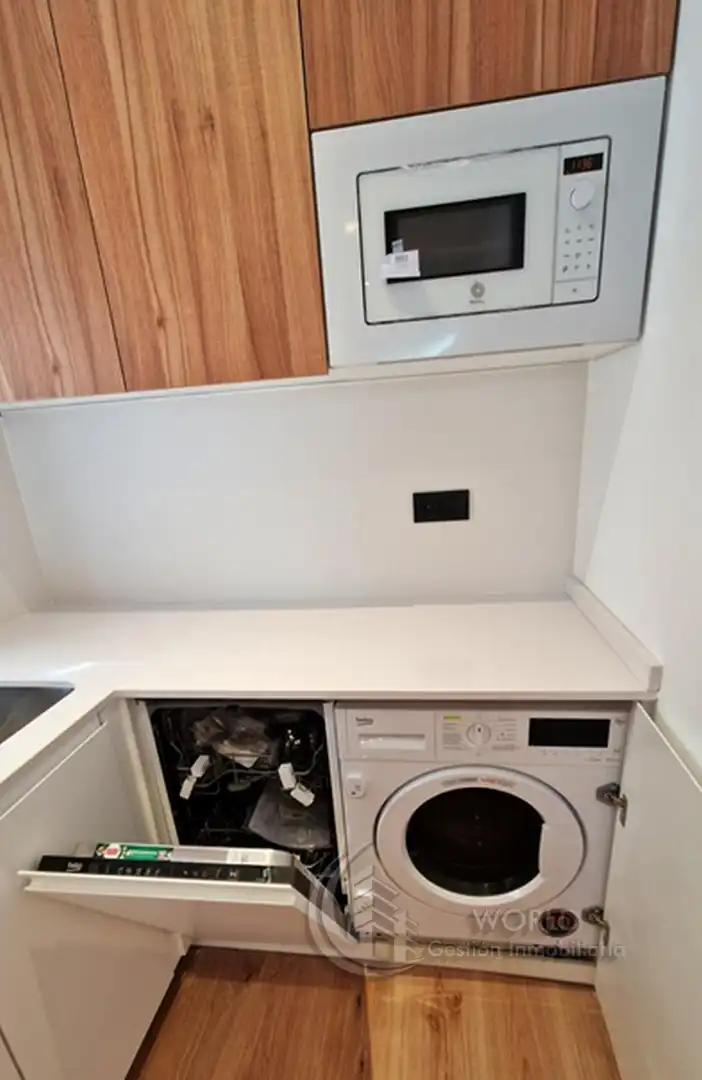 Cocina de Piso de alquiler en Madrid con Aire acondicionado, Calefacción y Amueblado