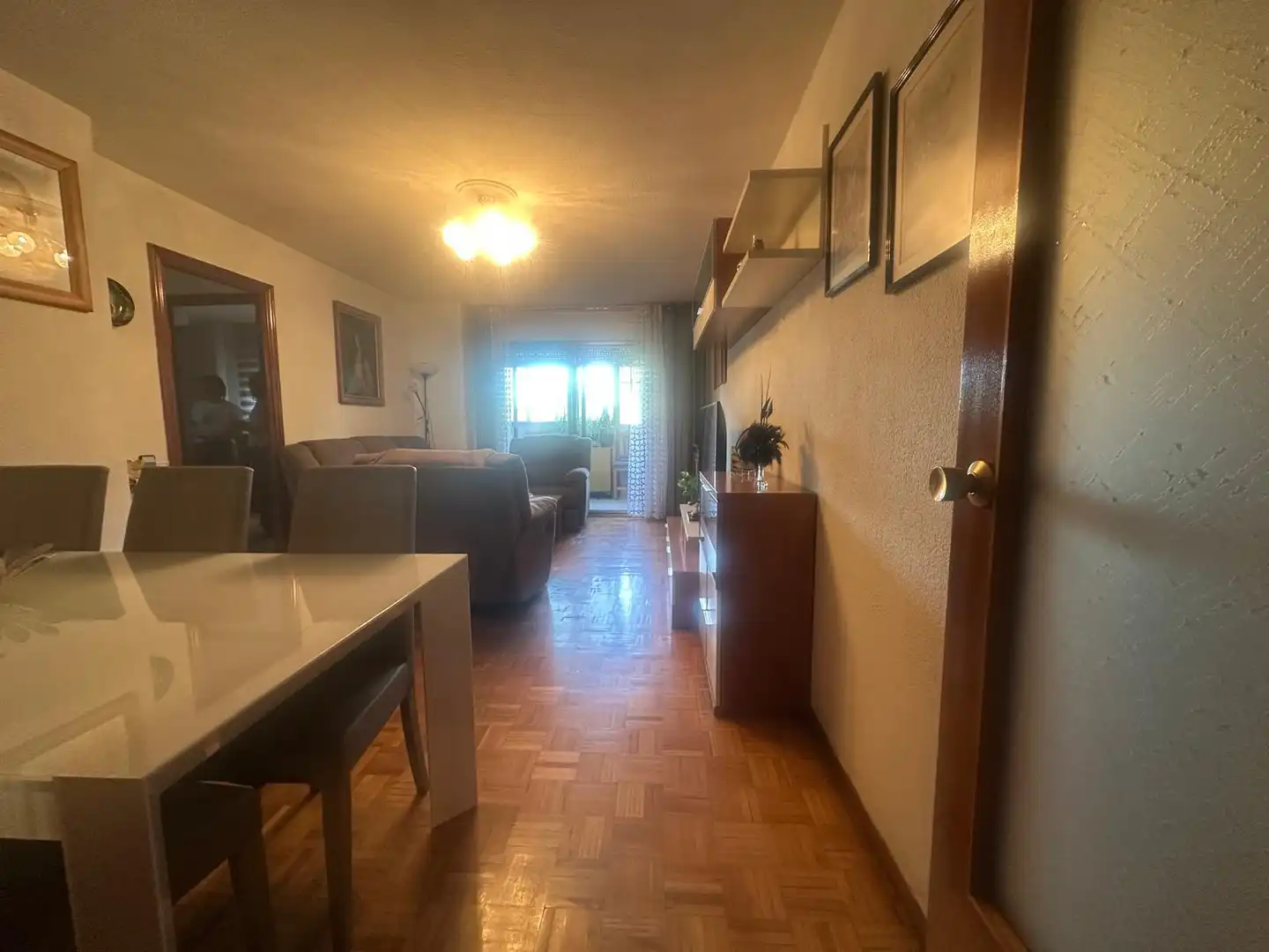 Living room of Flat for sale in Madrid  with Heating, Terrace and Furnished