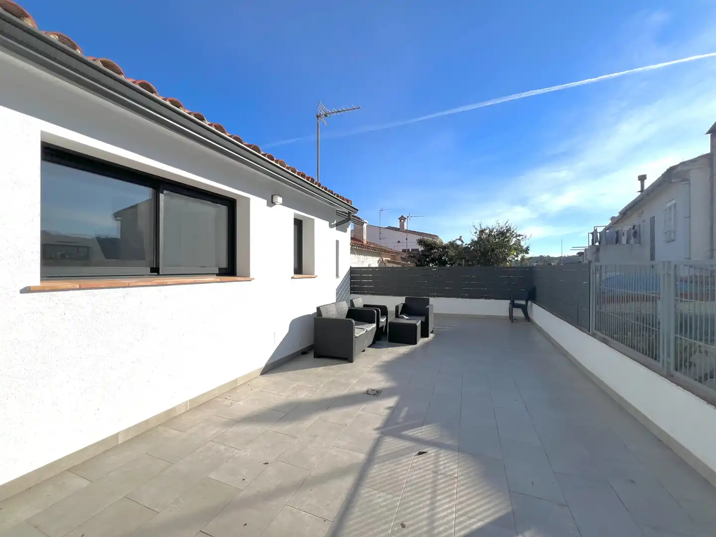 Terrace of Detached homes for sale in Sant Feliu de Guíxols  with Air Conditioner, Heating and Parquet flooring
