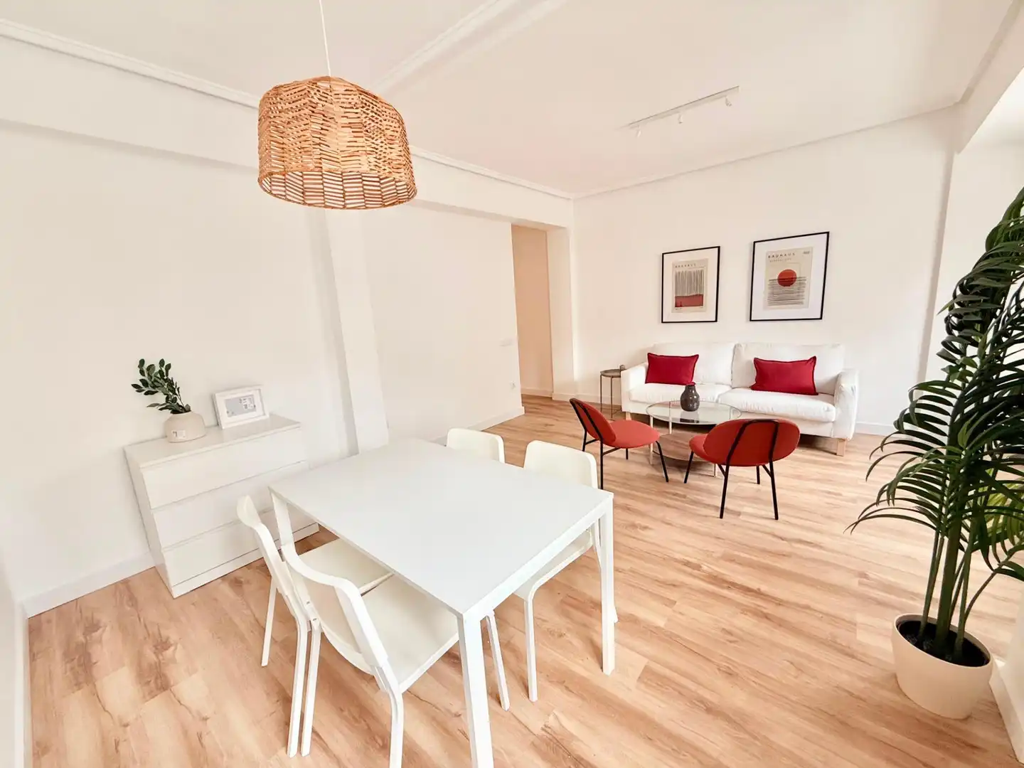 Sala de estar de Piso de alquiler en Valencia con Calefacción, Parquet y Amueblado