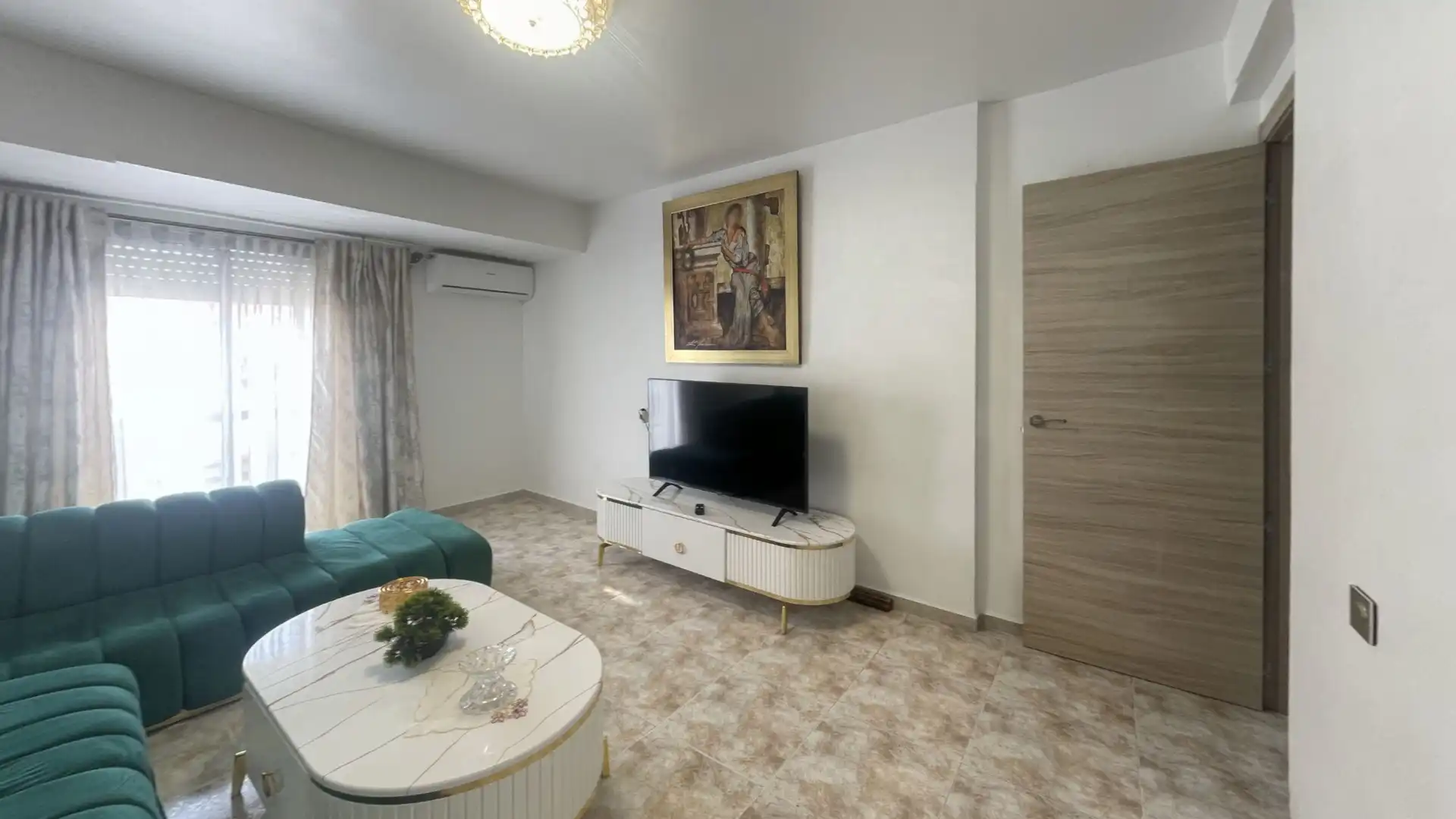 Living room of Flat for sale in Alicante / Alacant  with Air Conditioner, Heating and Furnished