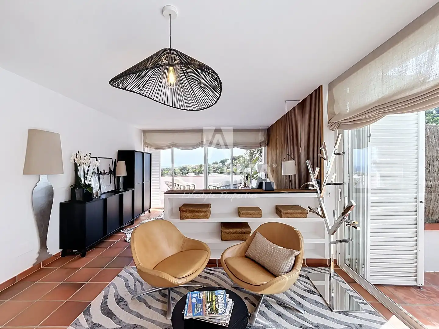 Sala de estar de Casa o chalet en venta en Sant Andreu de Llavaneres con Terraza, Piscina y Horno