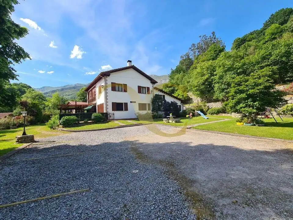 Vista exterior de Casa o xalet en venda en Peñamellera Alta amb Calefacció, Jardí privat i Terrassa