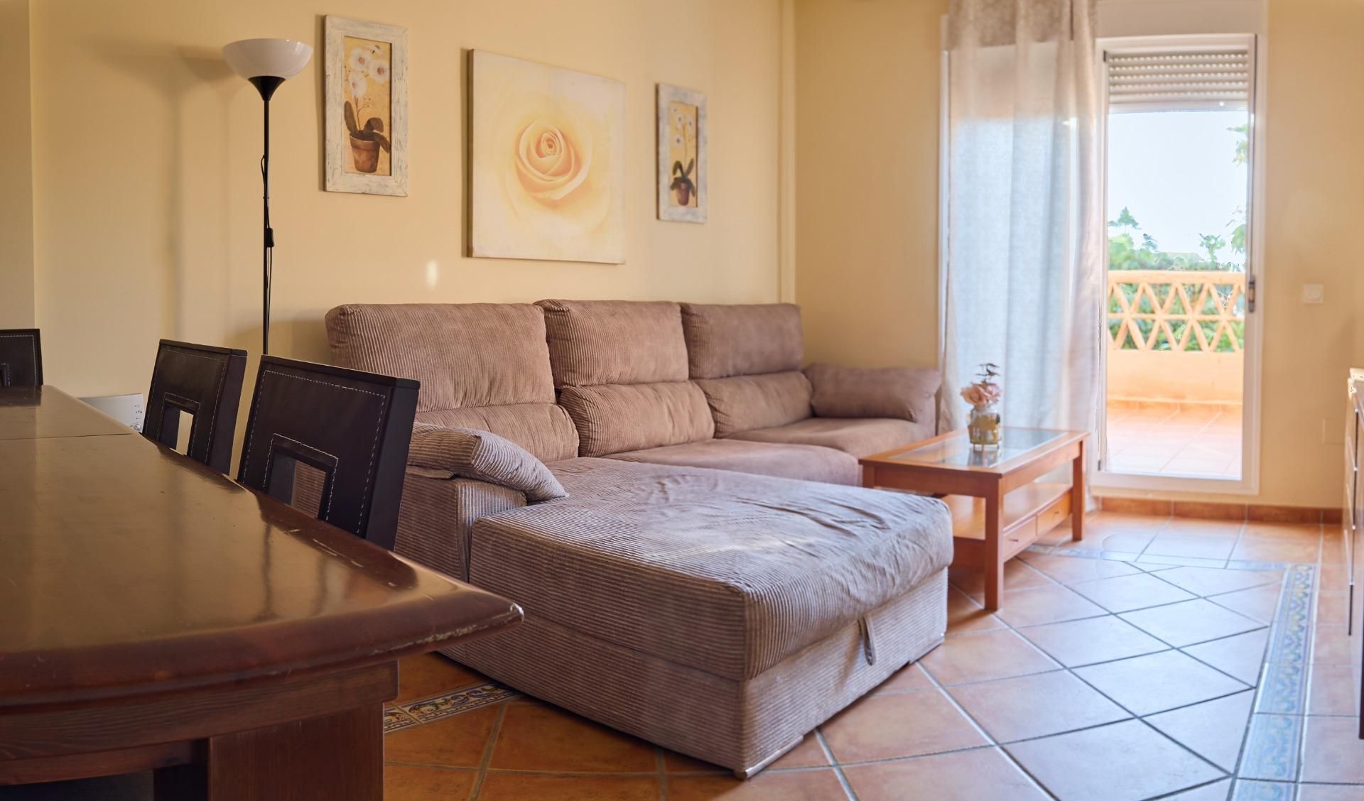 Living room of Flat for sale in El Ejido  with Air Conditioner, Private garden and Terrace