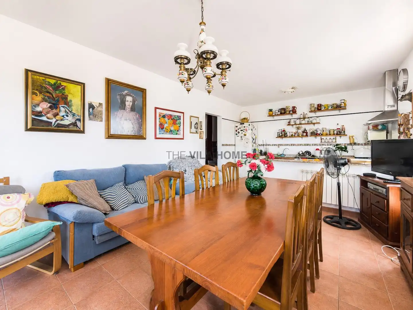 Menjador de Casa o xalet en venda en Olivella amb Calefacció, Jardí privat i Terrassa