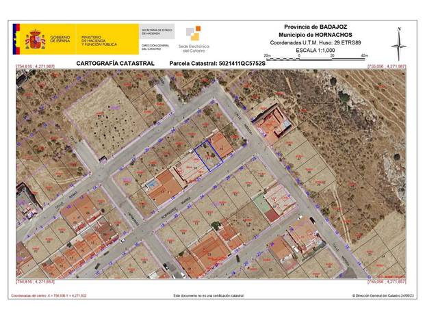 Terreno residencial en Venta en Calle Calle de Juan Carlos Rodríguez Ibarra, 23 en Hornachos