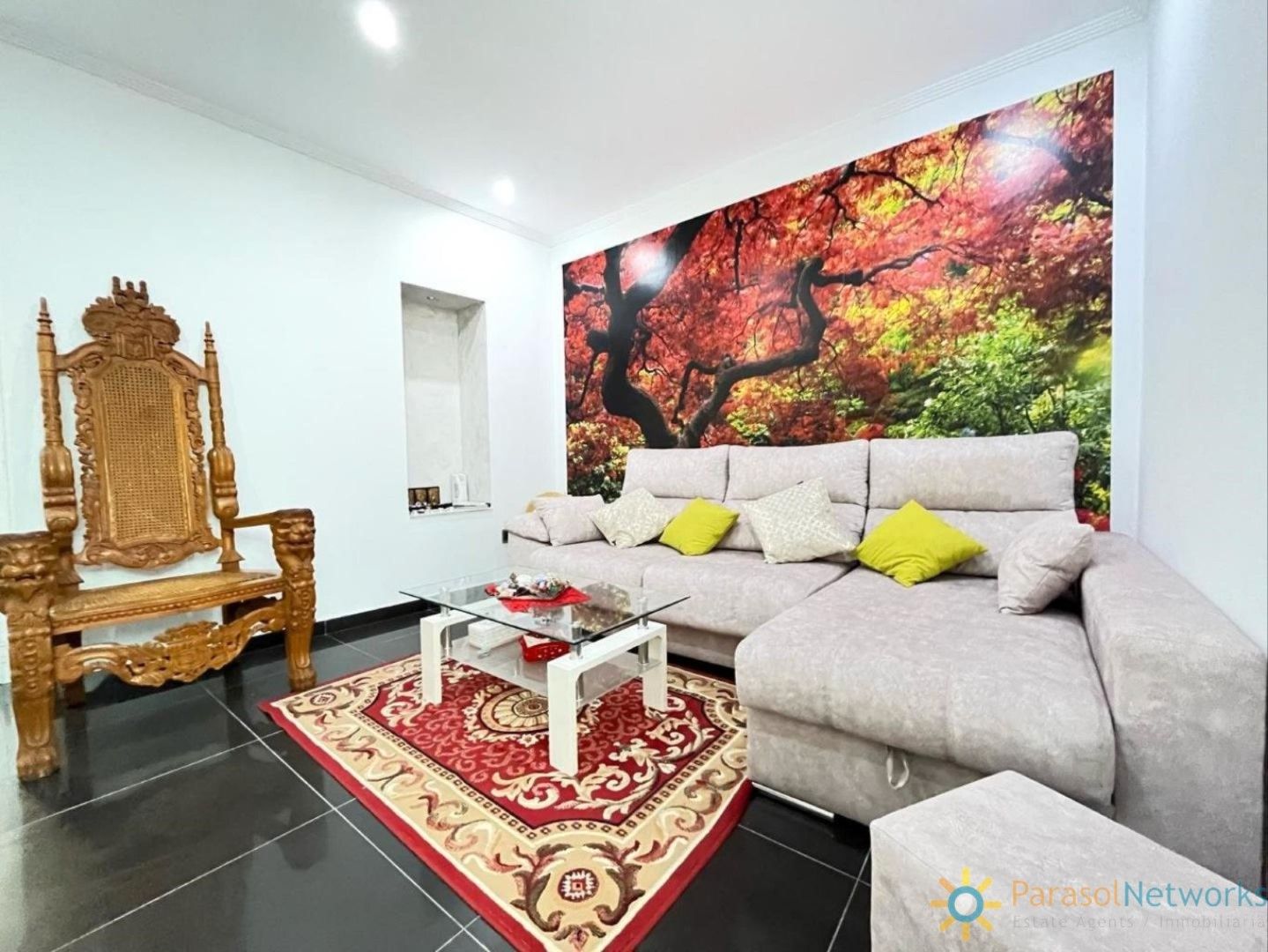 Sala d'estar de Casa adosada en venda en Rafelcofer amb Aire condicionat, Terrassa i Traster