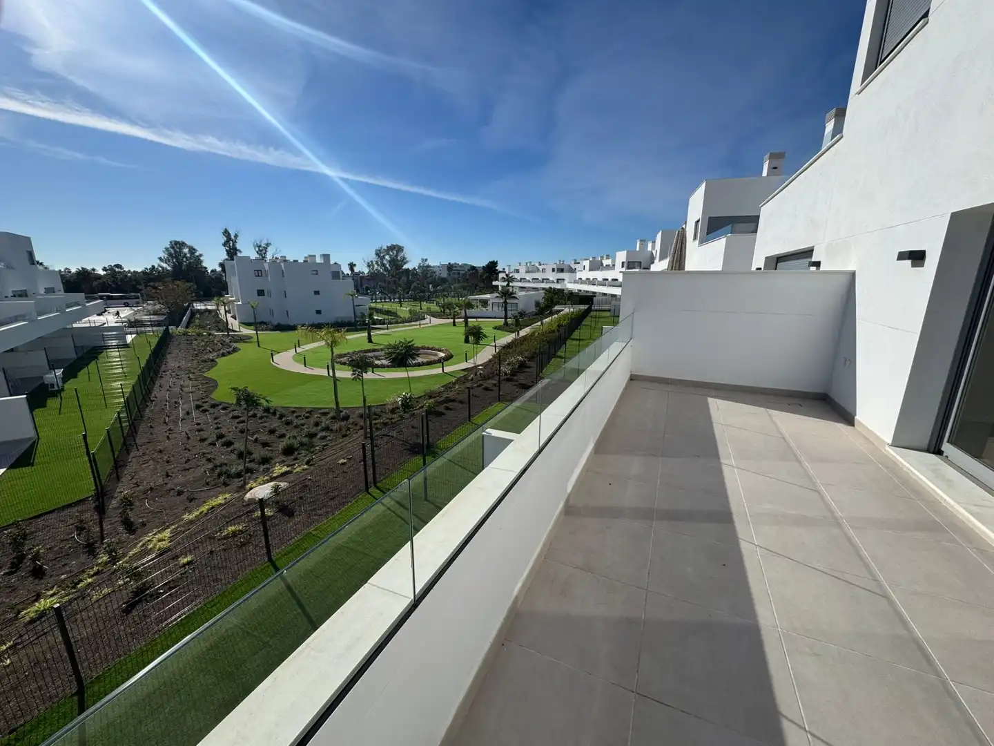 Terrasse von Wohnungen zur Miete in Estepona mit Klimaanlage, Terrasse und Abstellraum