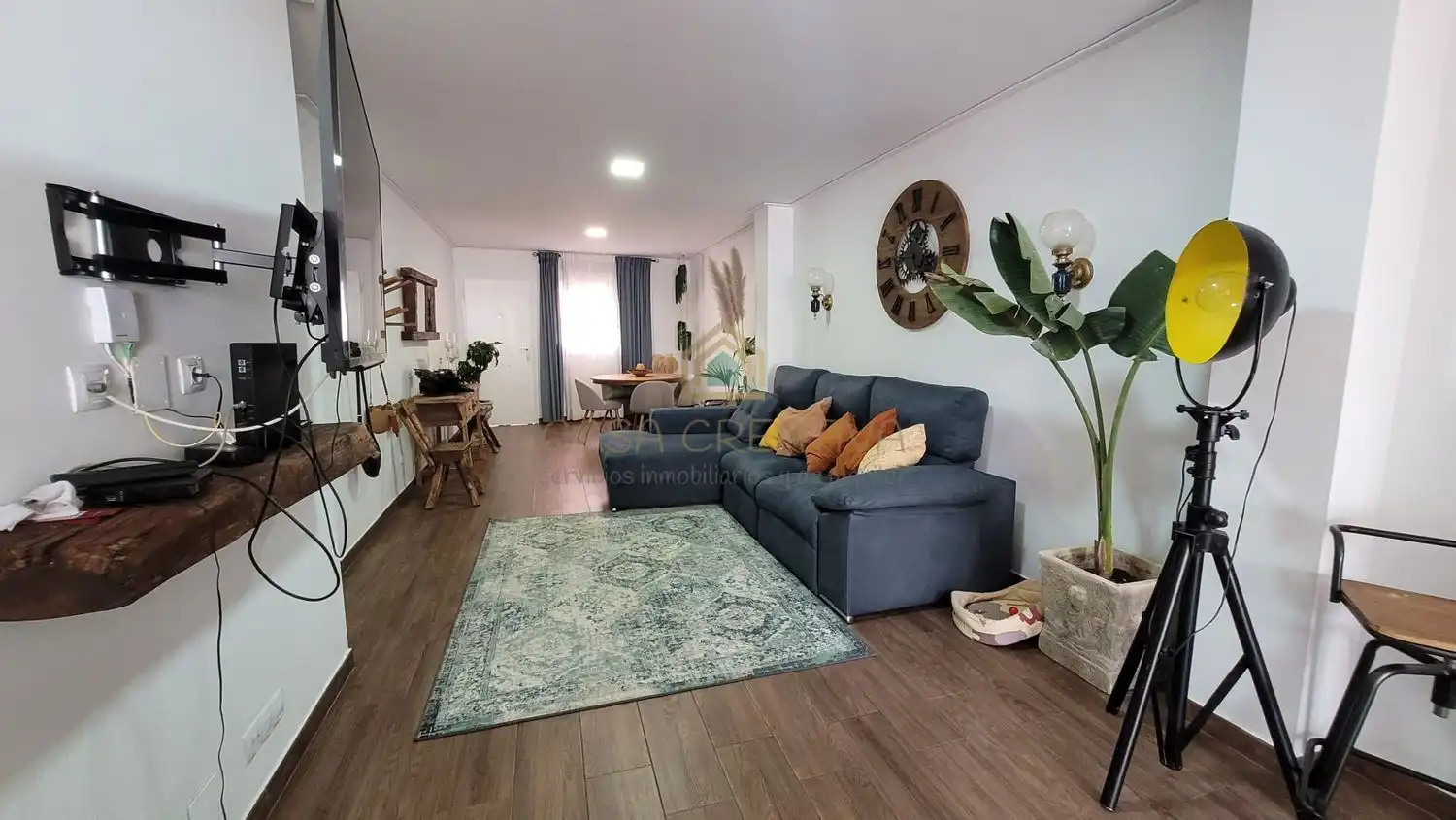 Sala d'estar de Pis en venda en L'Olleria amb Aire condicionat i Terrassa