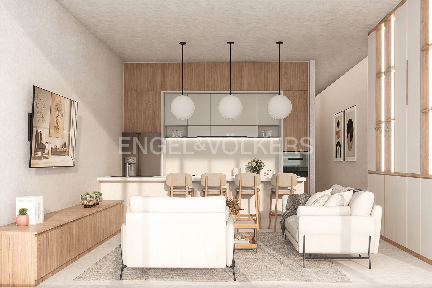 Living room of Apartment for sale in Pego  with Air Conditioner, Heating and Swimming Pool