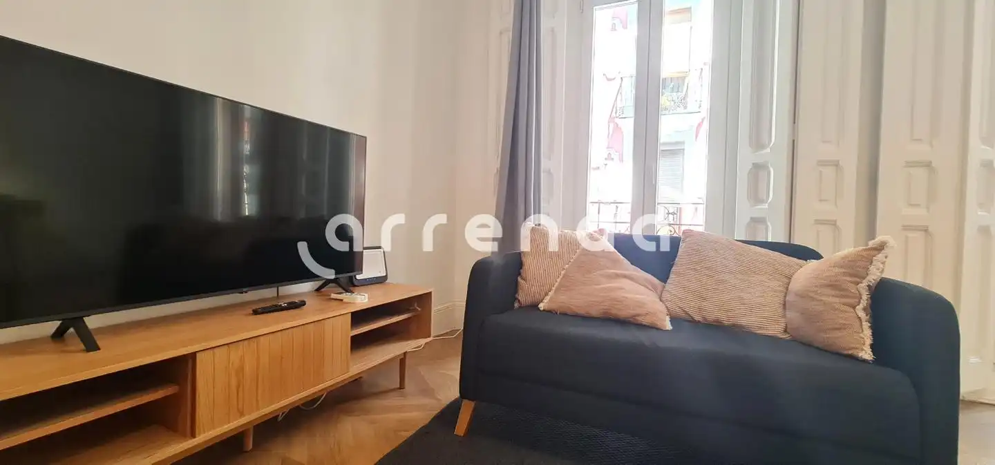 Wohnzimmer von Wohnung zur Miete in Madrid mit Klimaanlage und Möbliert