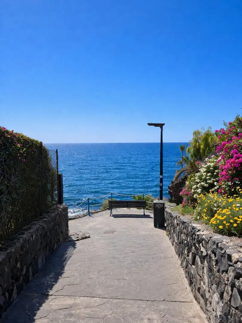 Vista exterior de Apartament en venda en San Miguel de Abona amb Aire condicionat, Jardí privat i Moblat